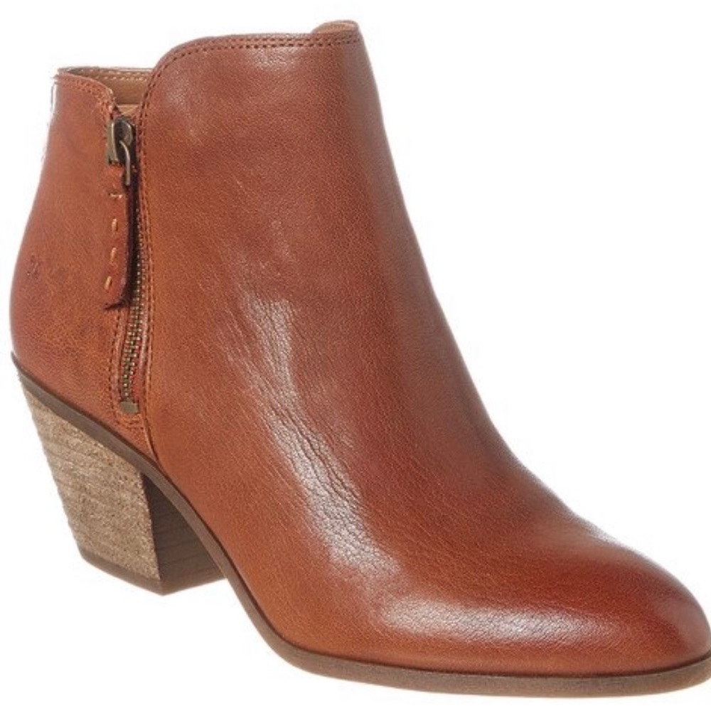 Frye Judith Leather Bootie cognac